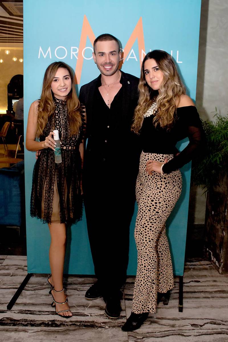 Veronic Villeda, Kristian Aranda y Michelle Handal.