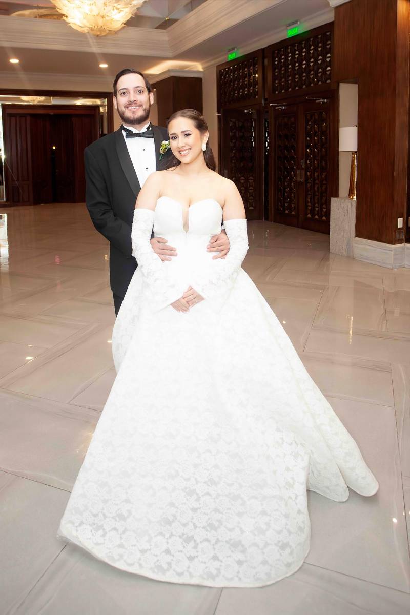 Los recién casados Rafael Wittwer y su amada Katherine Chahín.