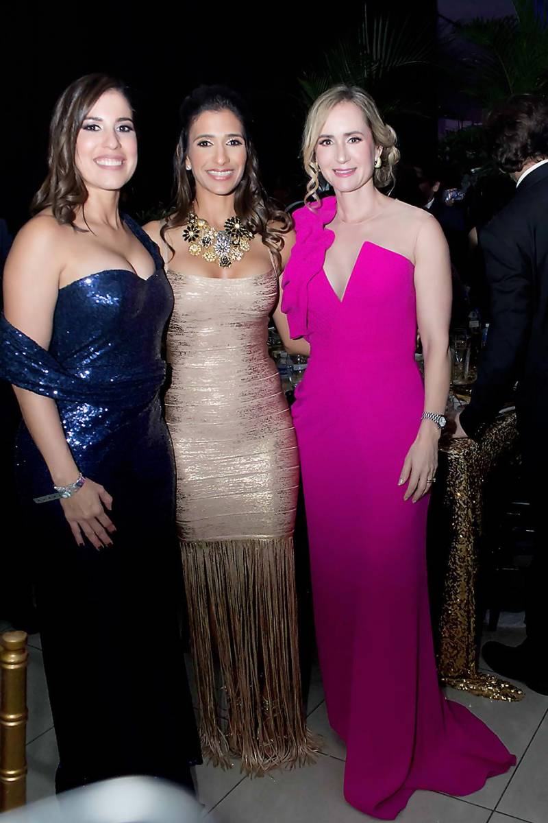 Anelvira Coello, Lille Abufele y Yanira Bendaña.