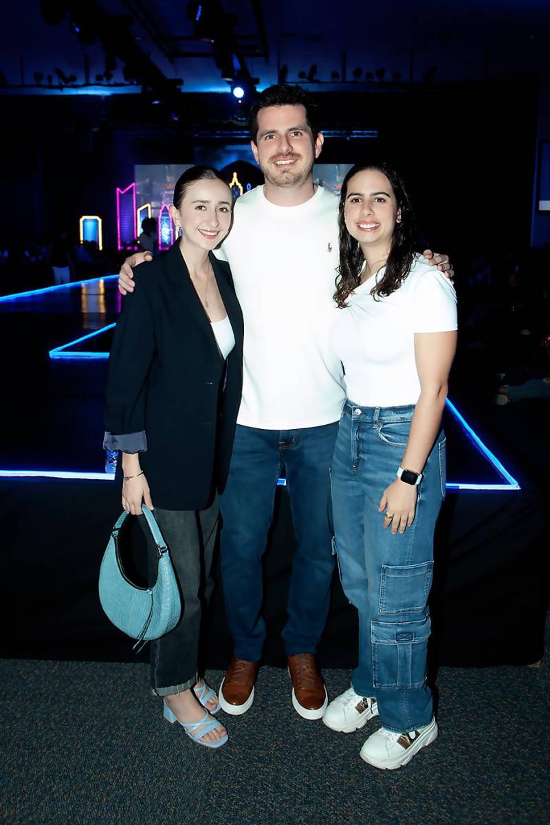 Ariel Canahuati, Andrés Babun y María Canahuati.
