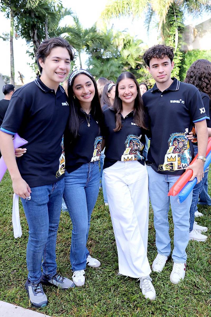 Martín Fonseca, Valentina Valladares, Melissa Otero y Sabastián Mayr.