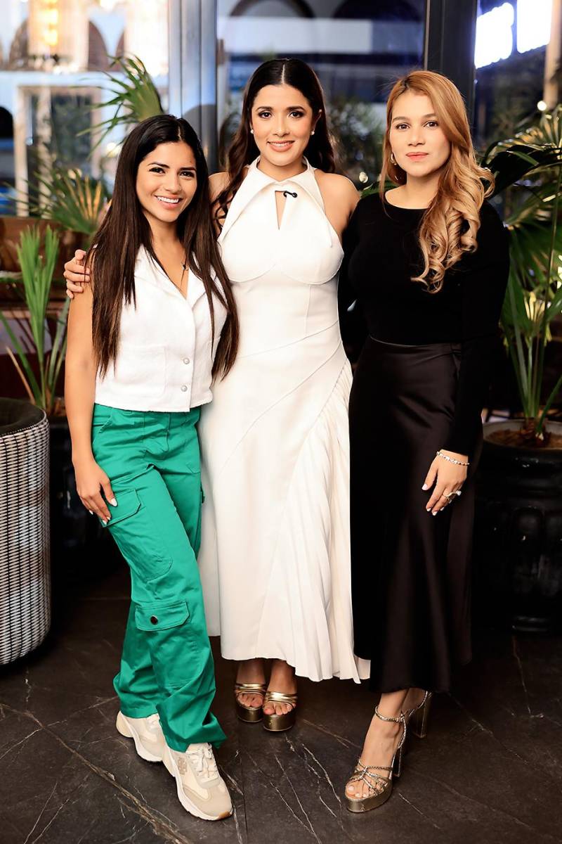 Isabella Díaz, Luisa Gámez y Cinthia Rivas