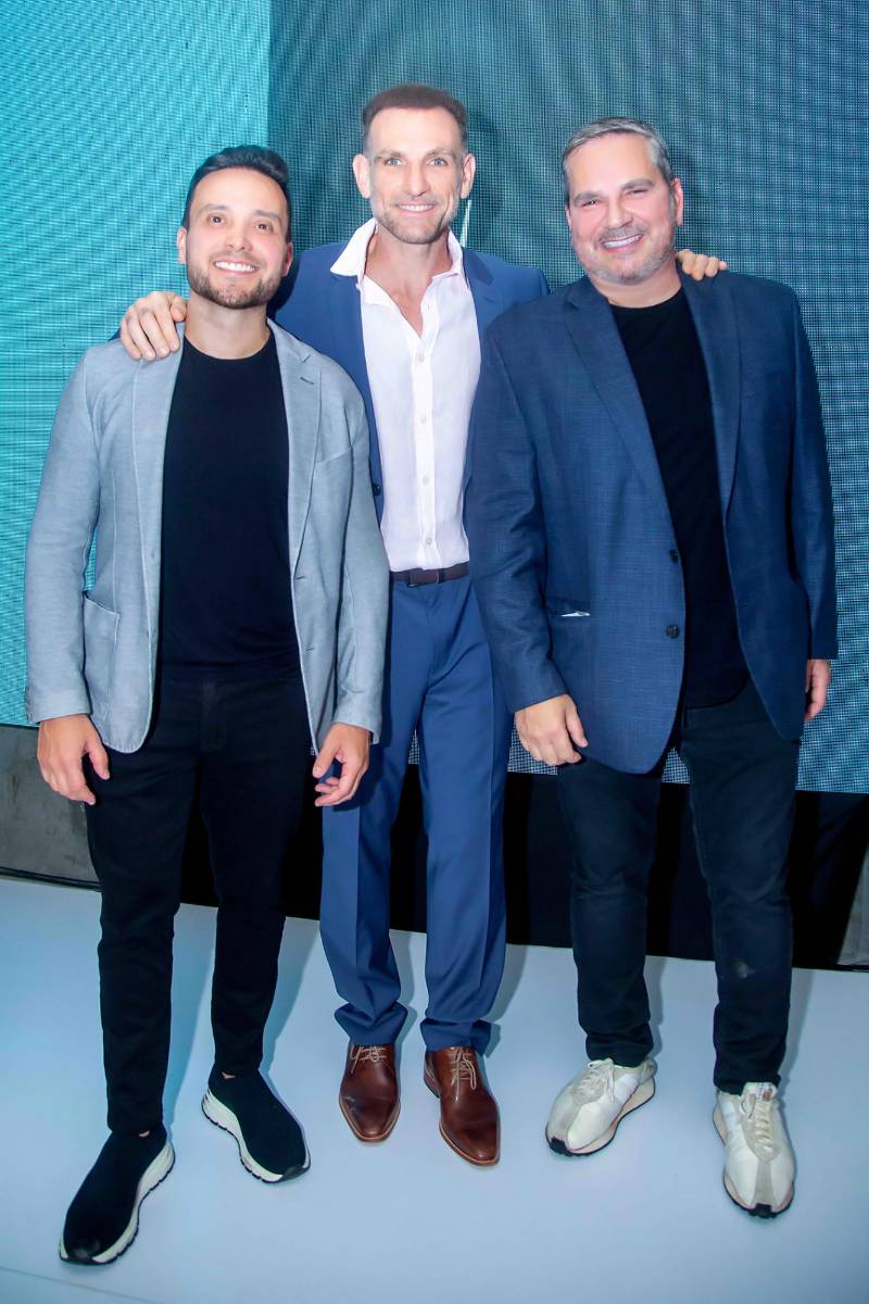 José Guillermo Galván, Bruno Zsyferman y Rodrigo Simán.