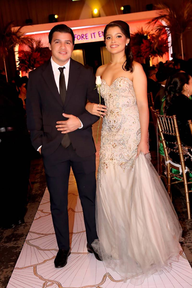 Camila Cruz y su padre Byron Cruz. 