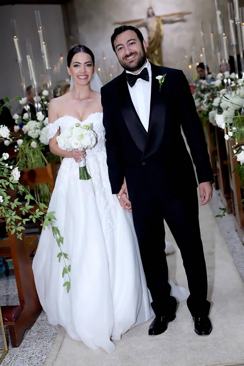 Una boda que celebró el amor y la elegancia fue la de Victoria Khury y Víctor Kafati.