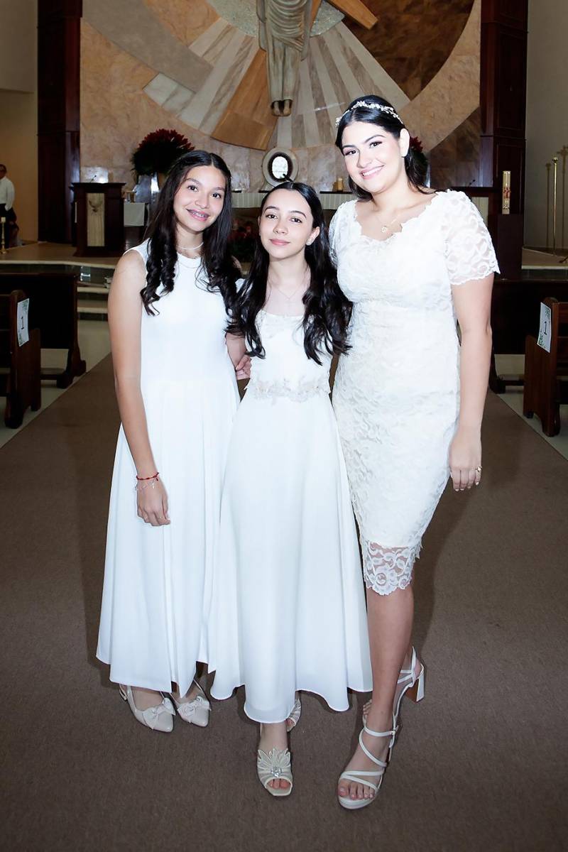 Isabella Matute, Valeria Cabrera y Daniela Alberto.