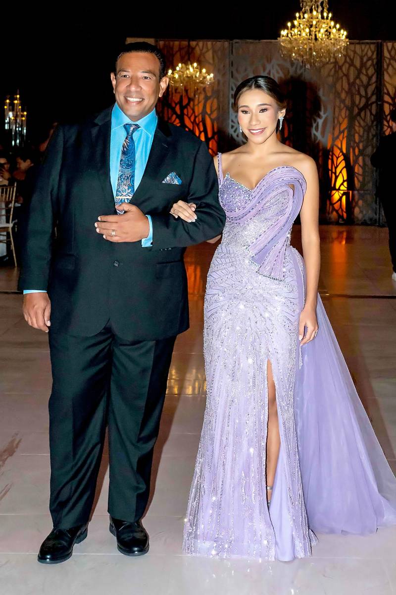 Valeria Gámez y su padre Dario Gámez.