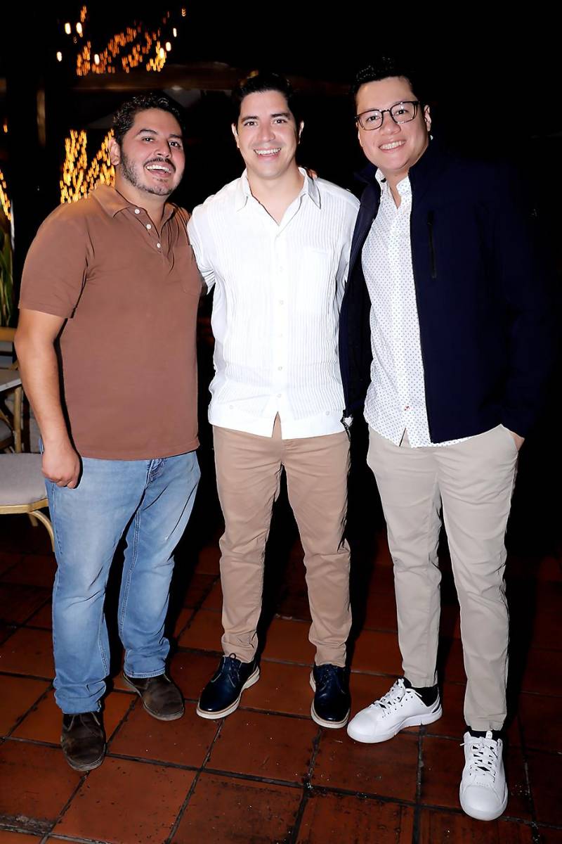 Ricardo Bueso, Daniel Galeano y Christian Salgado