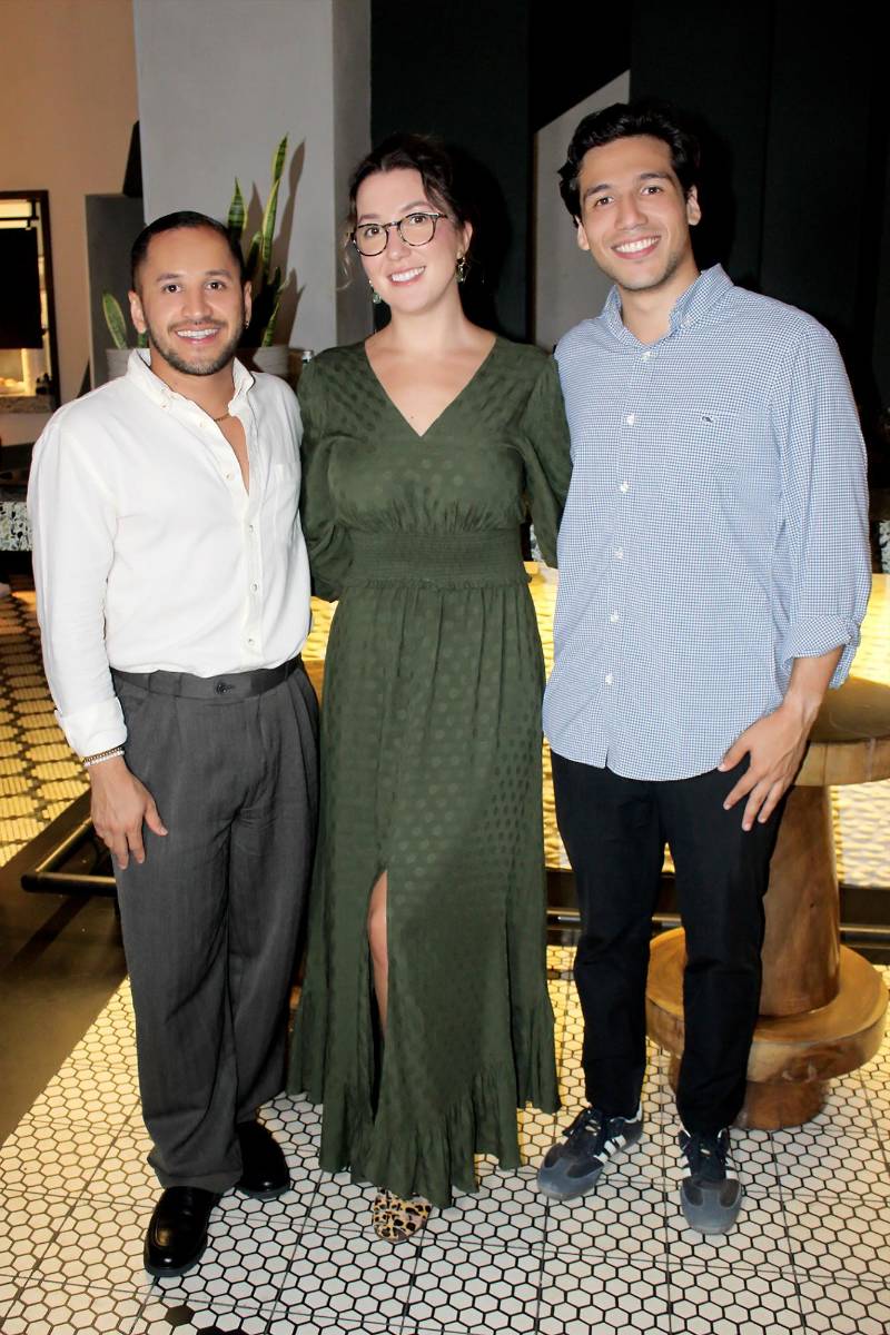 William García, Claudia Arias y Roberto Zelaya.
