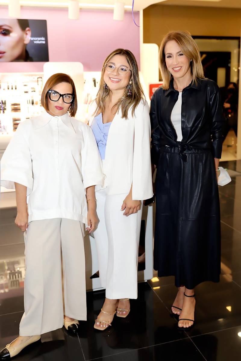 Blanca Bendeck, Paola Perdomo y Stefania Cesi