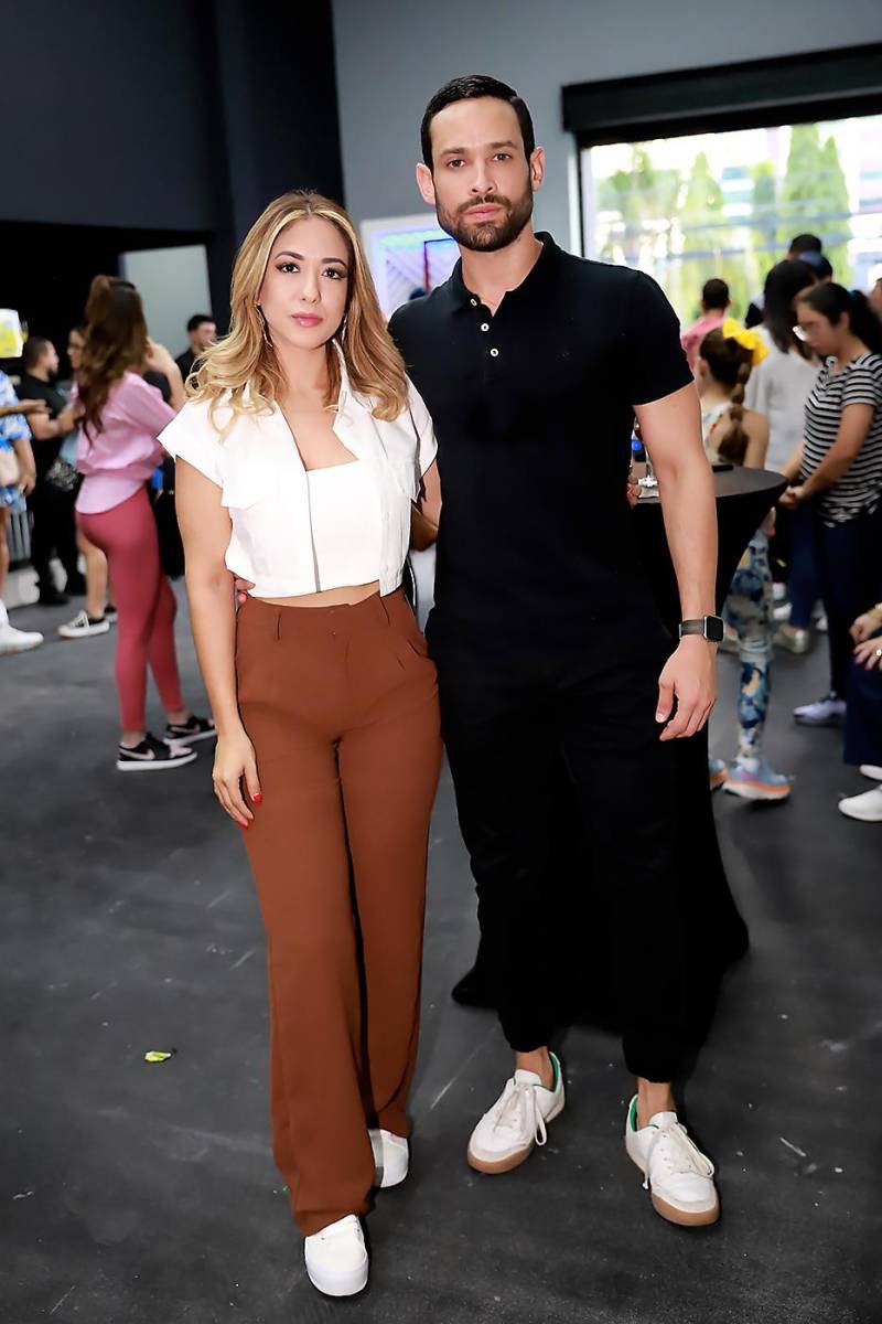Angie Orellana y Kervin García