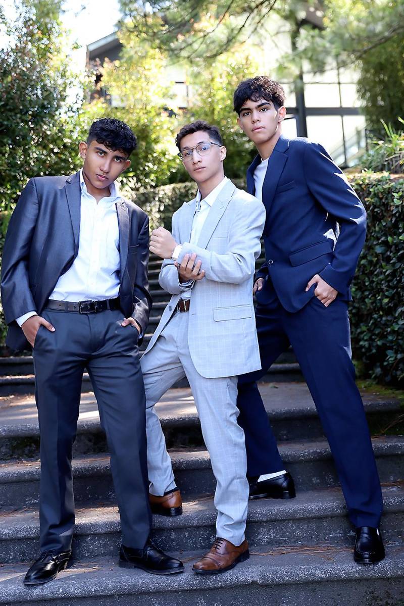 Daniel Casco, Ricardo López y Kenneth Dubón.