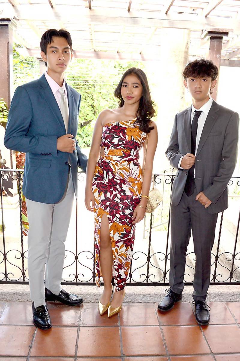 José Daniel, Luciana Romero y Marvin Chinchilla.