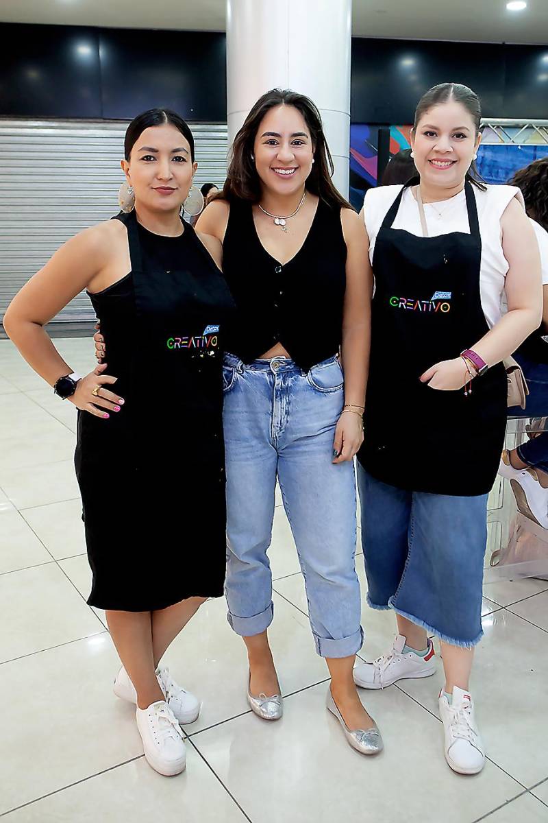 Danelia Vásquez, Lucía García y Melissa Cáceres