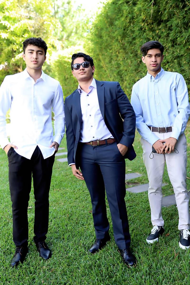 Eliezer Díaz, Cesar Meza y Jarvin Mendoza