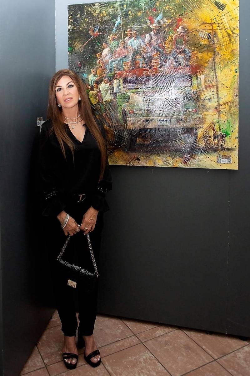 La pintora Carmen Chahín.