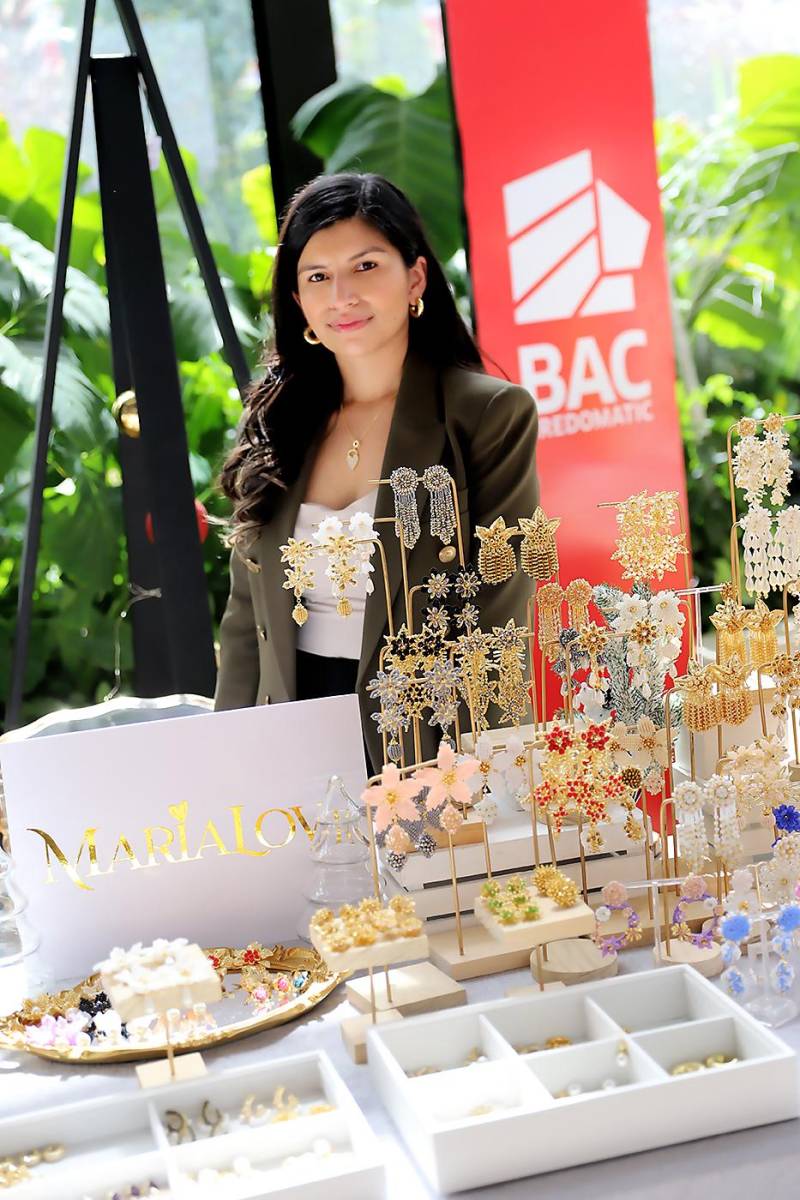 Wendy Moreno, diseñadora de María Love, durante el evento presentado por BAC Credomatic