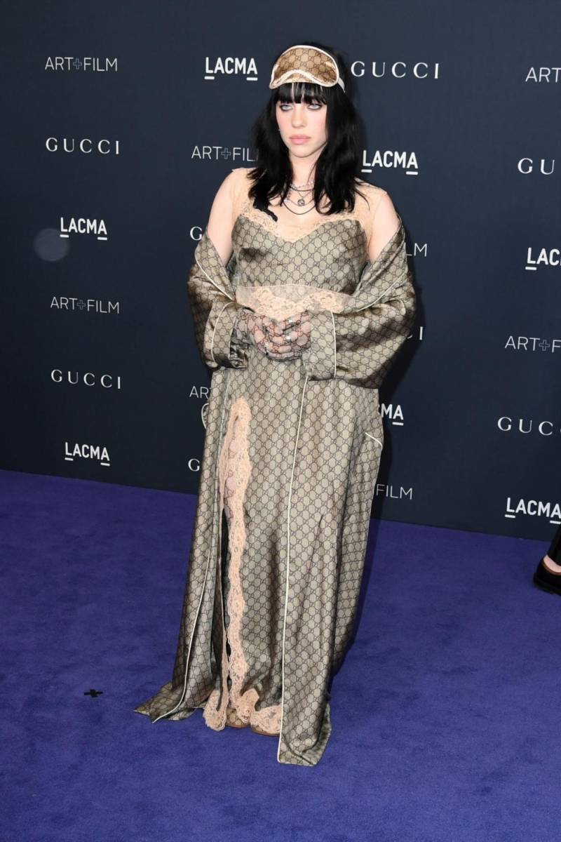 Billie Eilish en Gucci. 