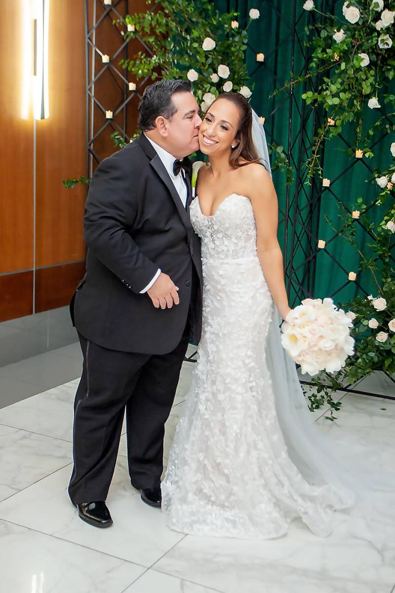 Los recién casados Geovani Chahín y Johana Raquel.
