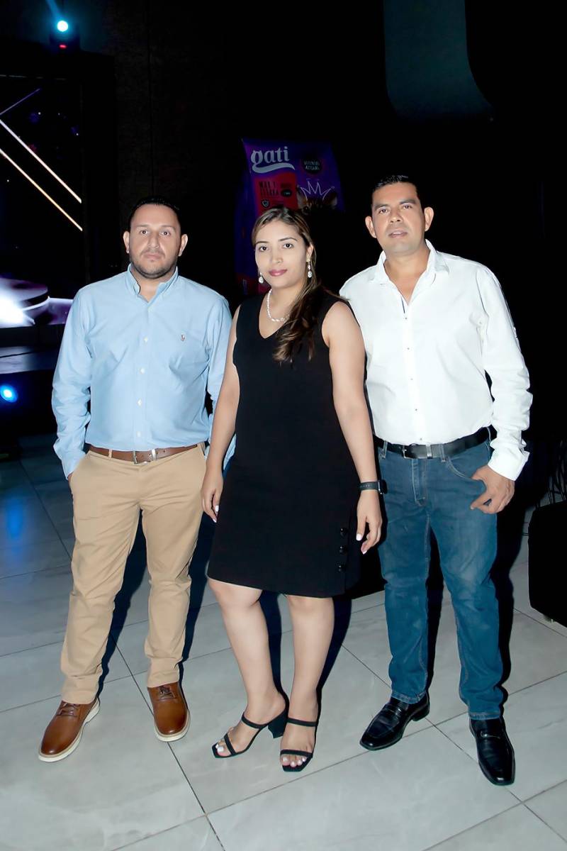Marco Sandoval, Nohemí Mejía y Gustavo Raudas.
