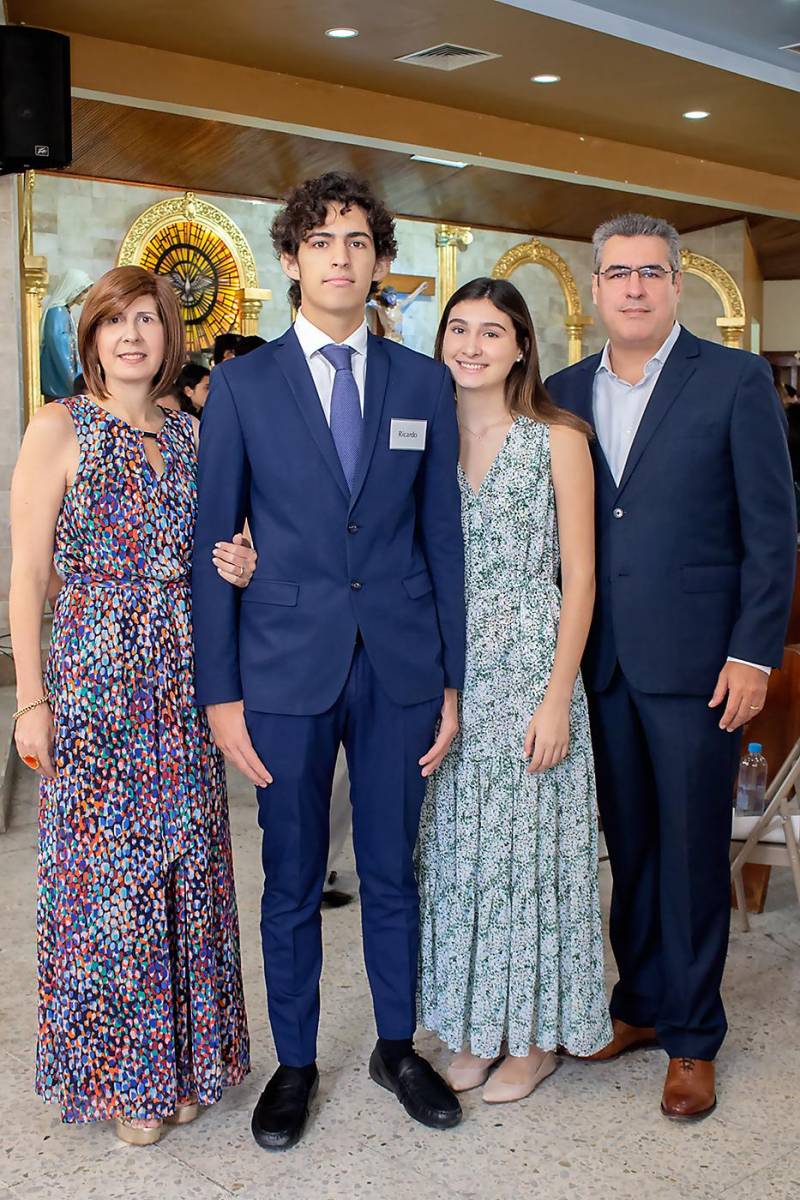 Gigi, Ricardo, Luciana y Gian Membreño.