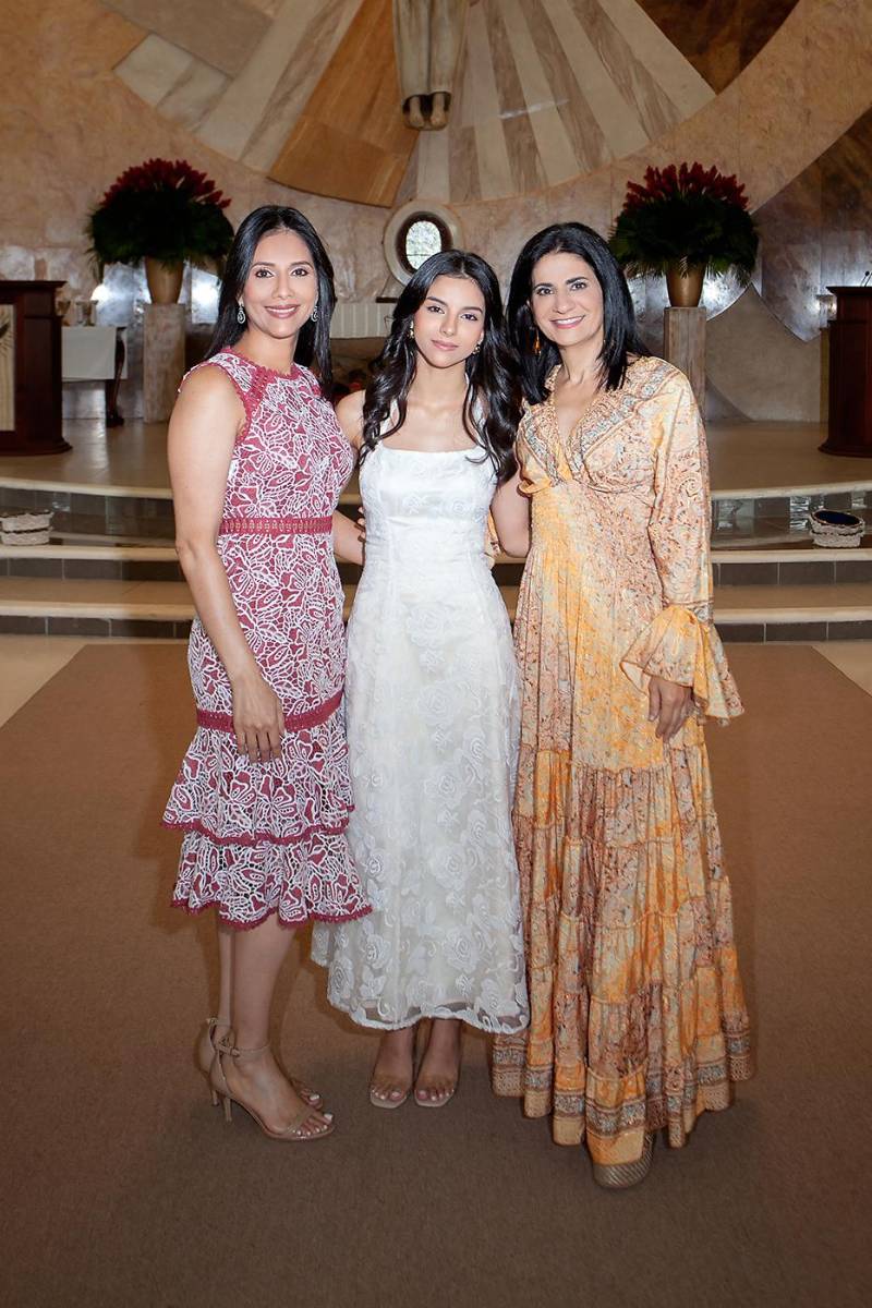 Patricia, Soad y Sandra Faraj.