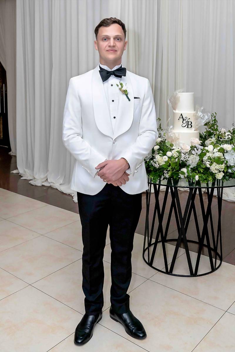 El novio Brendan Higgins.