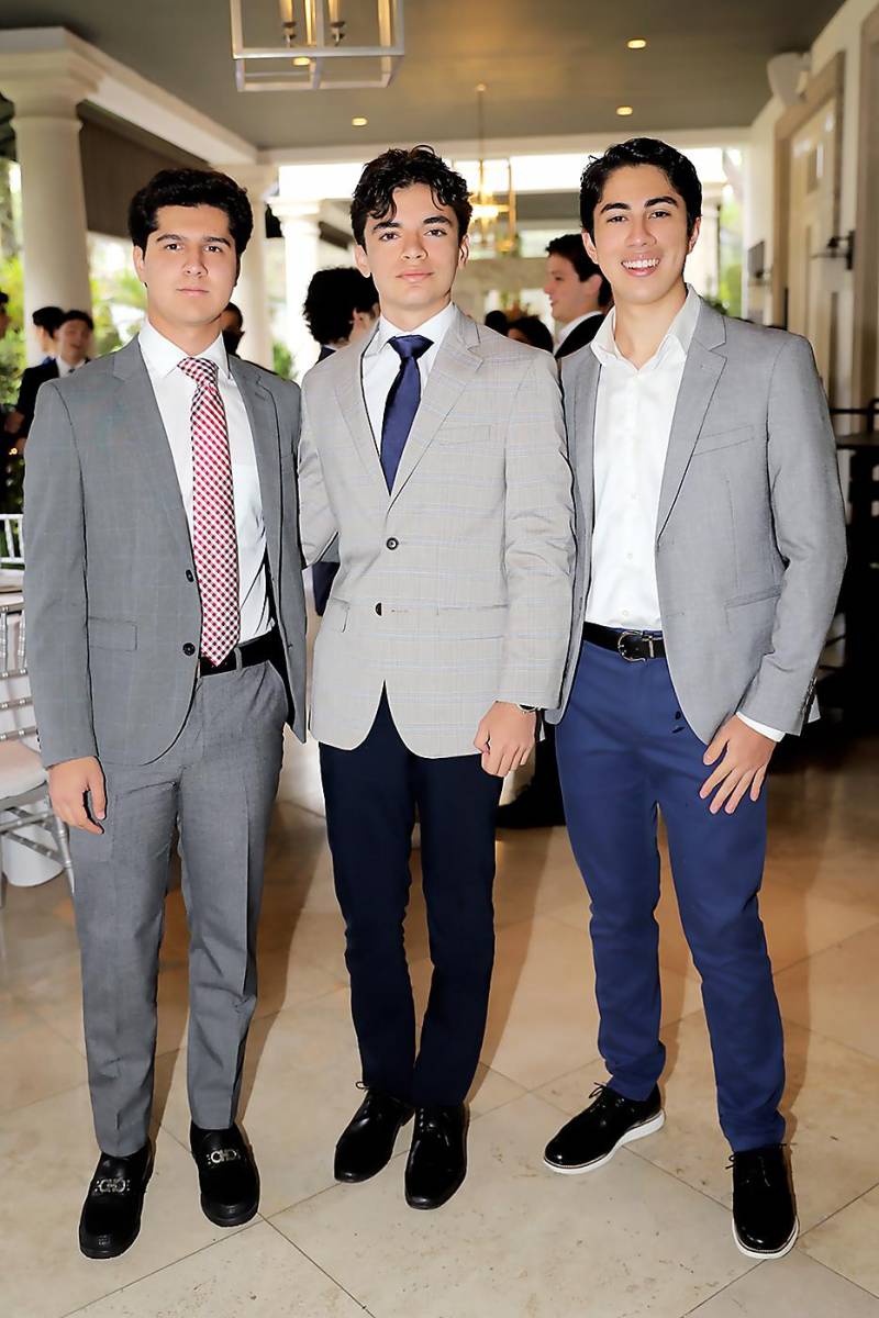 Luciano Coello, Luis Clare y , Gustavo Zúniga