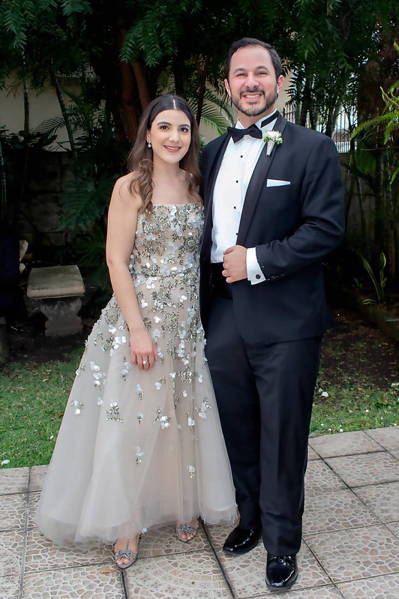 Kimberly Jaar y el novio Francisco Mata