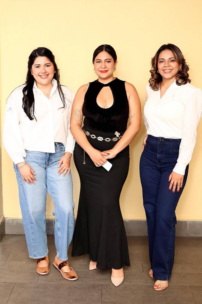 Osfely García, Alejandra Archaga y Dilia Rodríguez.