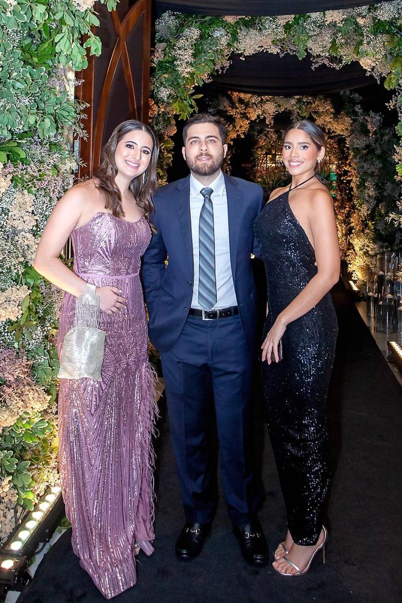 Joan y Eduardo Canahuati con Hadaza Morales