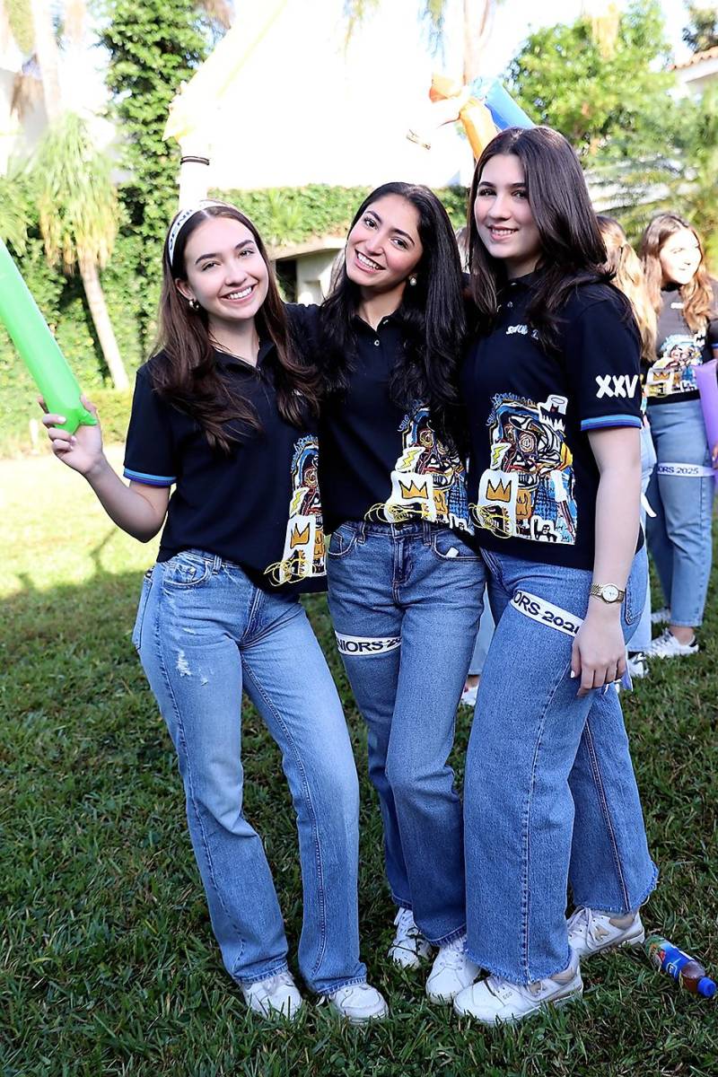 Evangelina Penagos, Victoria Salomón y Arianne Masso.