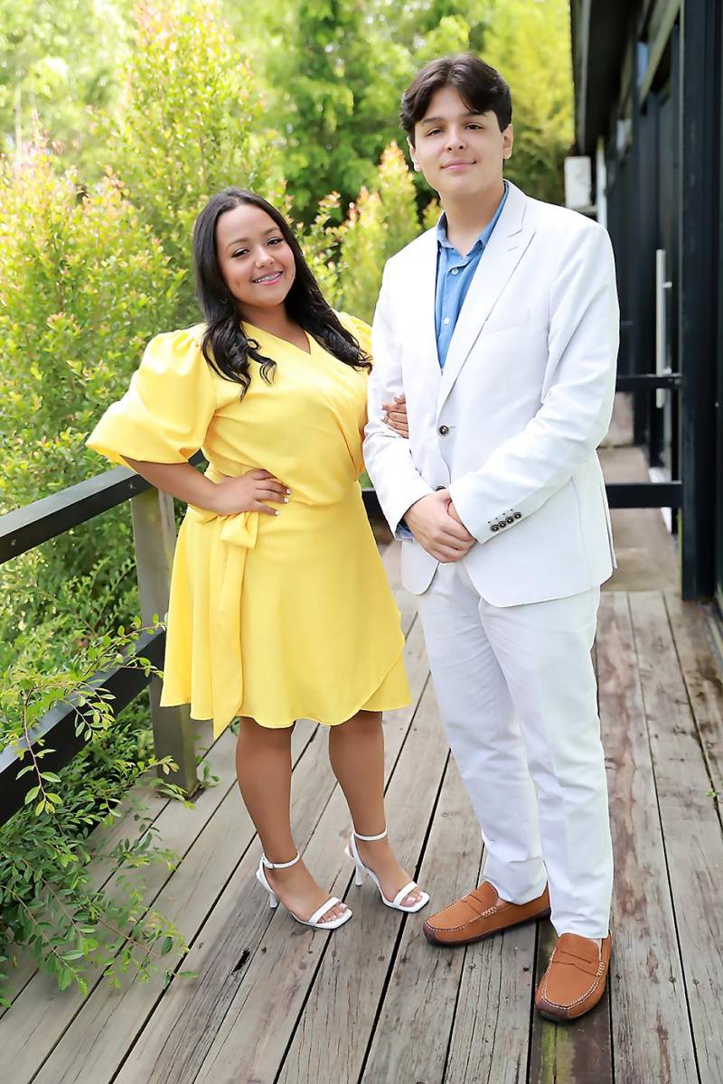 Ligia Salgado y Kelvin Aguirre.