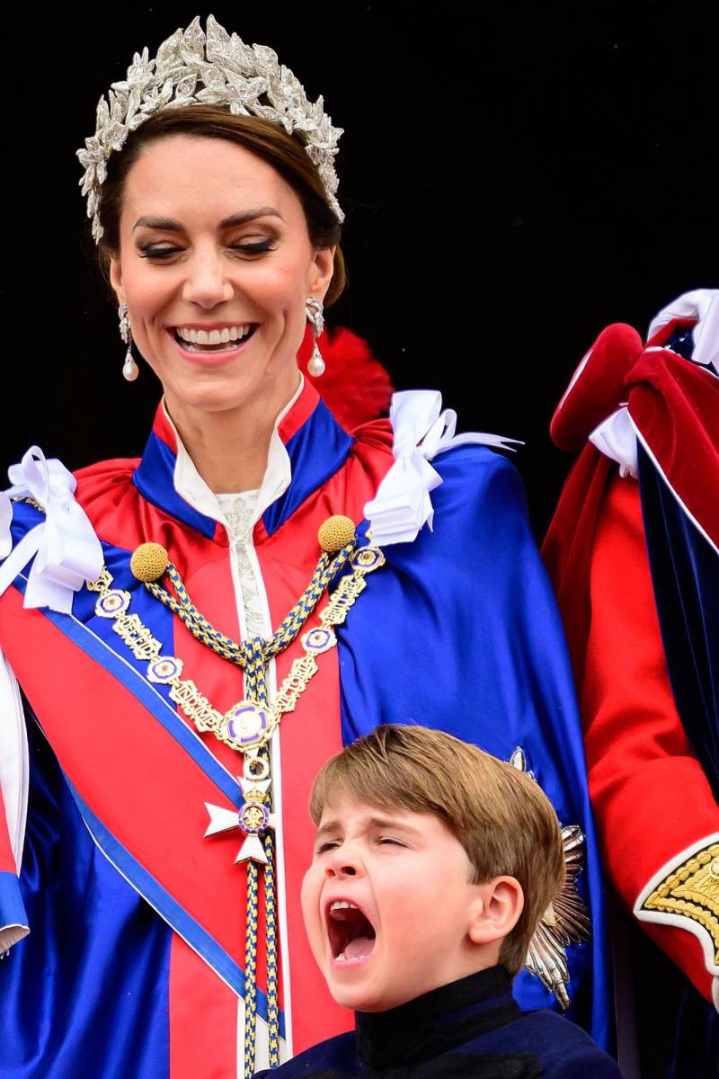Las adorables expresiones del príncipe Louis durante la coronación del rey Carlos III