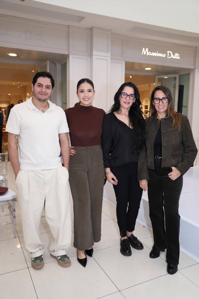 Don Camazots, Andrea Hernández, Marielos Barahona y Gabriela Zelaya. 