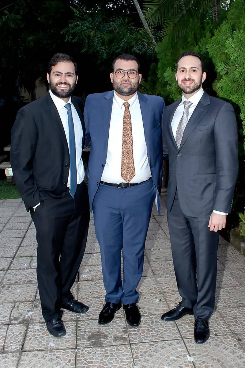 Eli Qubain, Jacobo Waincier y Álvaro Jaar.