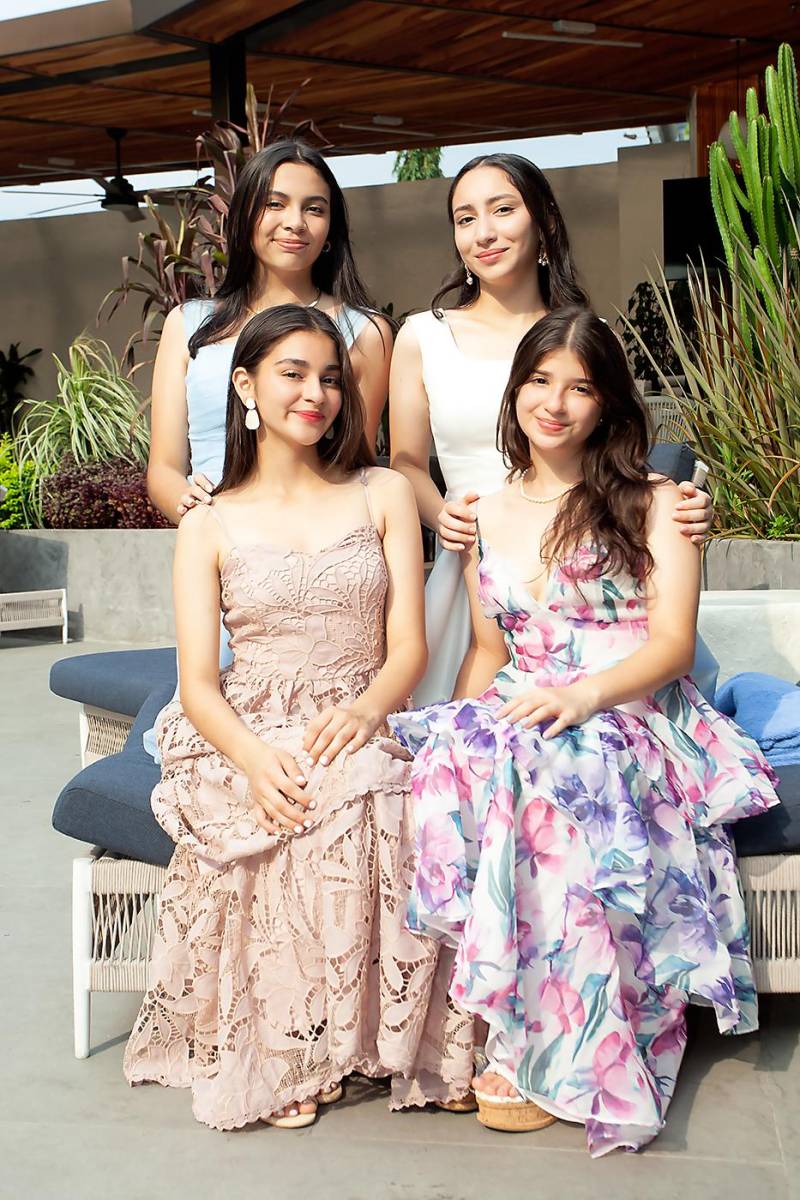 Isabella Membreño, María Gabriela Rodríguez, Diosana Montesino y Aisha
