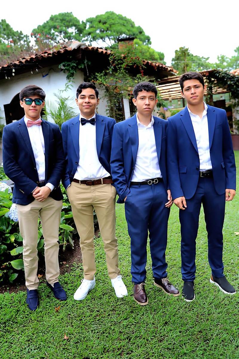 Óscar Pineda, Gabriel Maldonado Miguel Mejía y Christian Chinchilla
