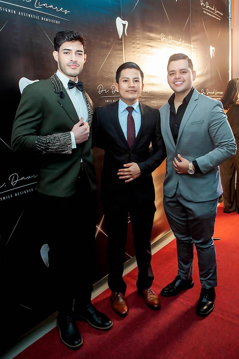 Luis Leiva, Aldo García y Walther Pineda.