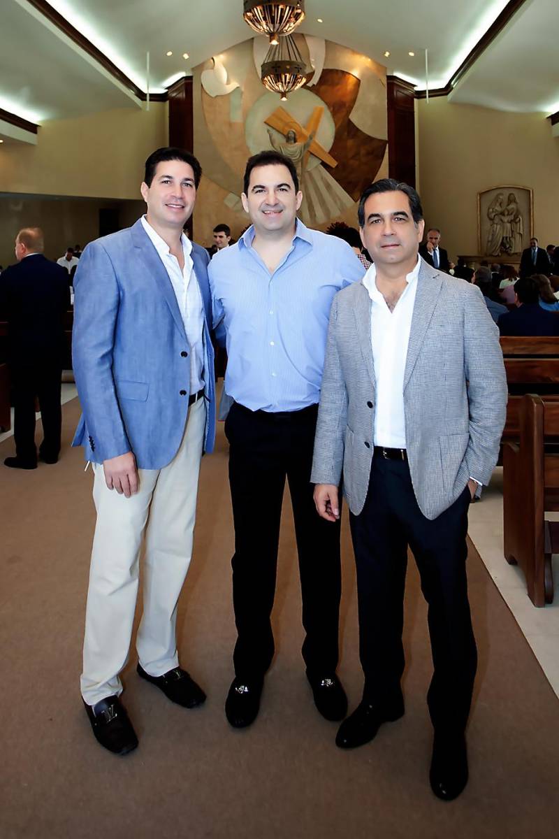 Luis Canahuati, Gabriel Saybe y Munir Hawit.