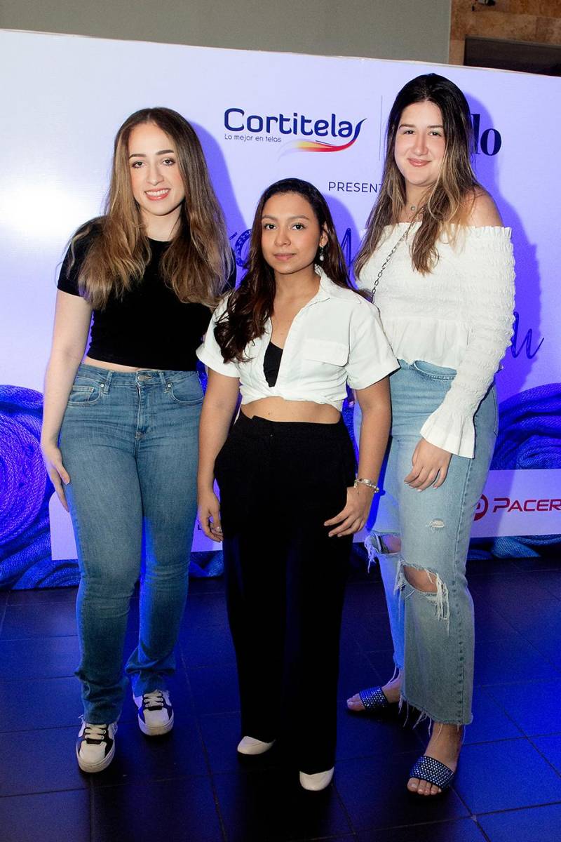 Nazareth Villatoro, Fabiana Aguilera y Amanda Sabillón.