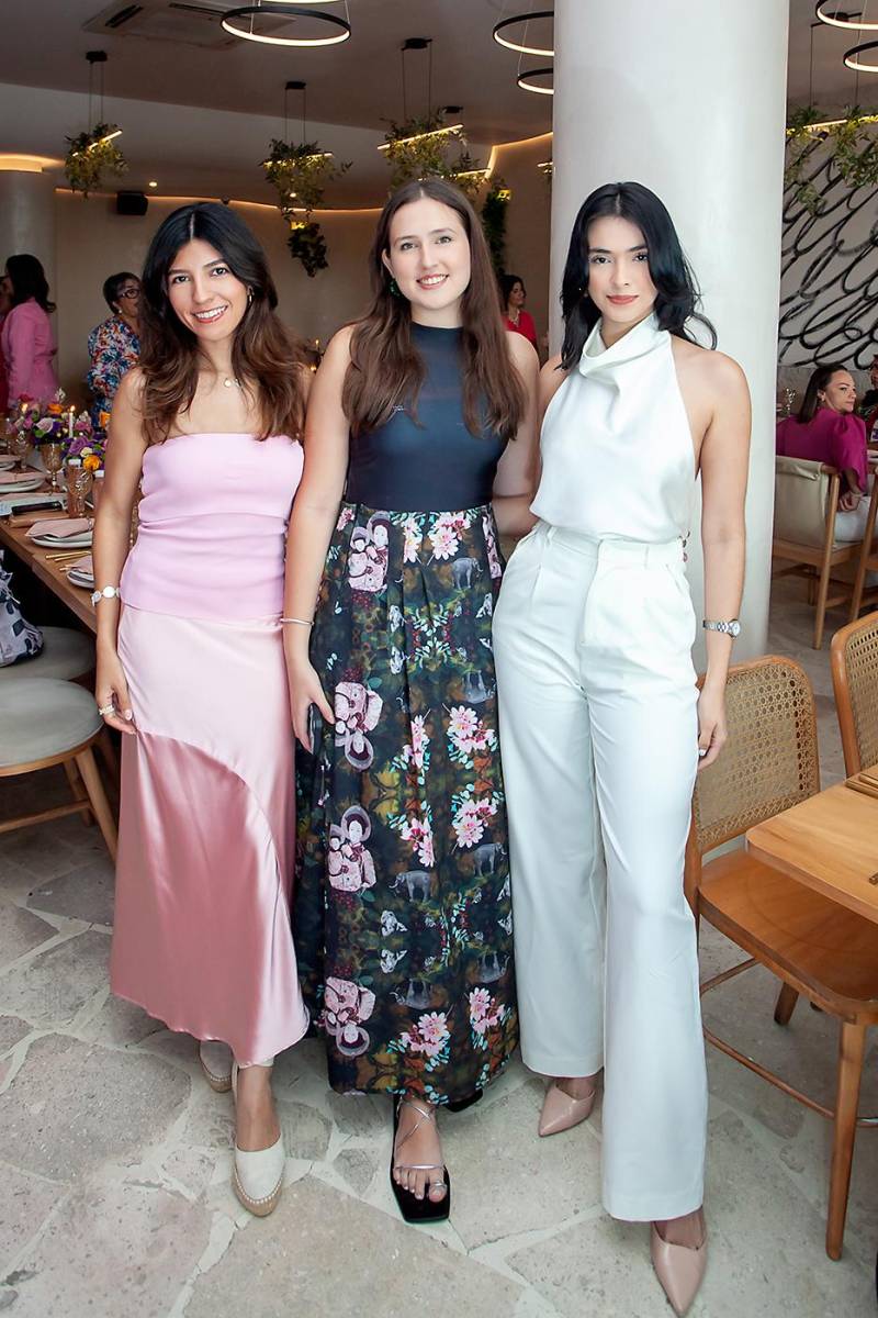 Valeria Bueso, Francesca Heyer y Lorena Morales.
