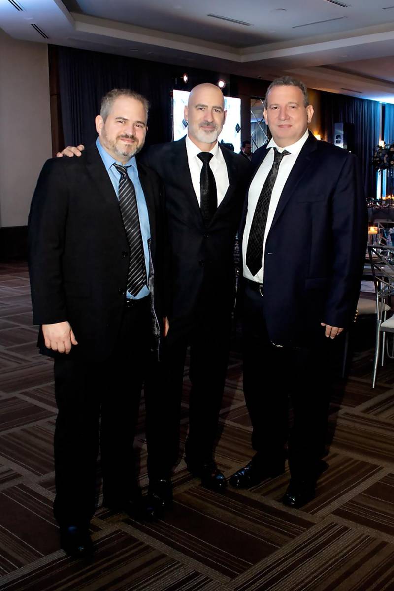 Manuel Rodríguez, Micha Schmidt y Mario Handal 