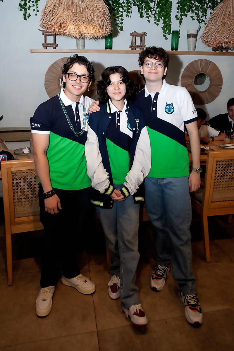Raúl Barahona, Sacha Avelar e Iam Solorzano