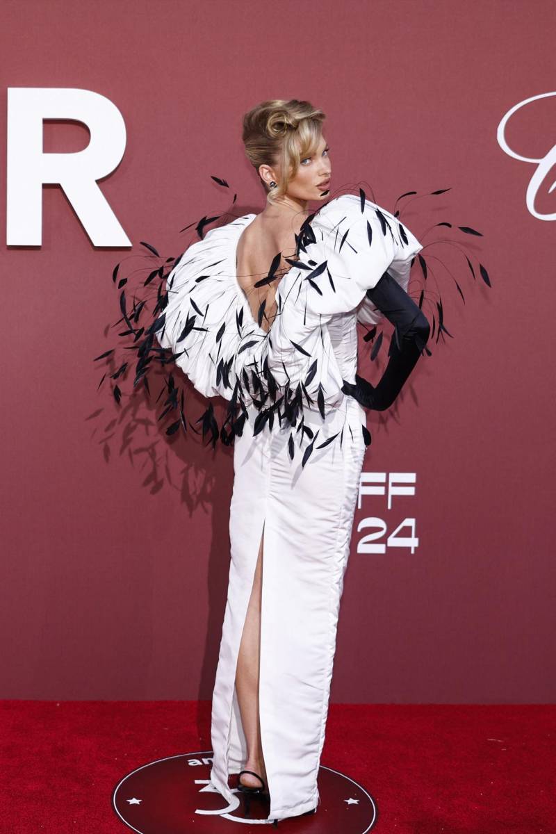 La modelo sueca Elsa Hosk en Nina Ricci
