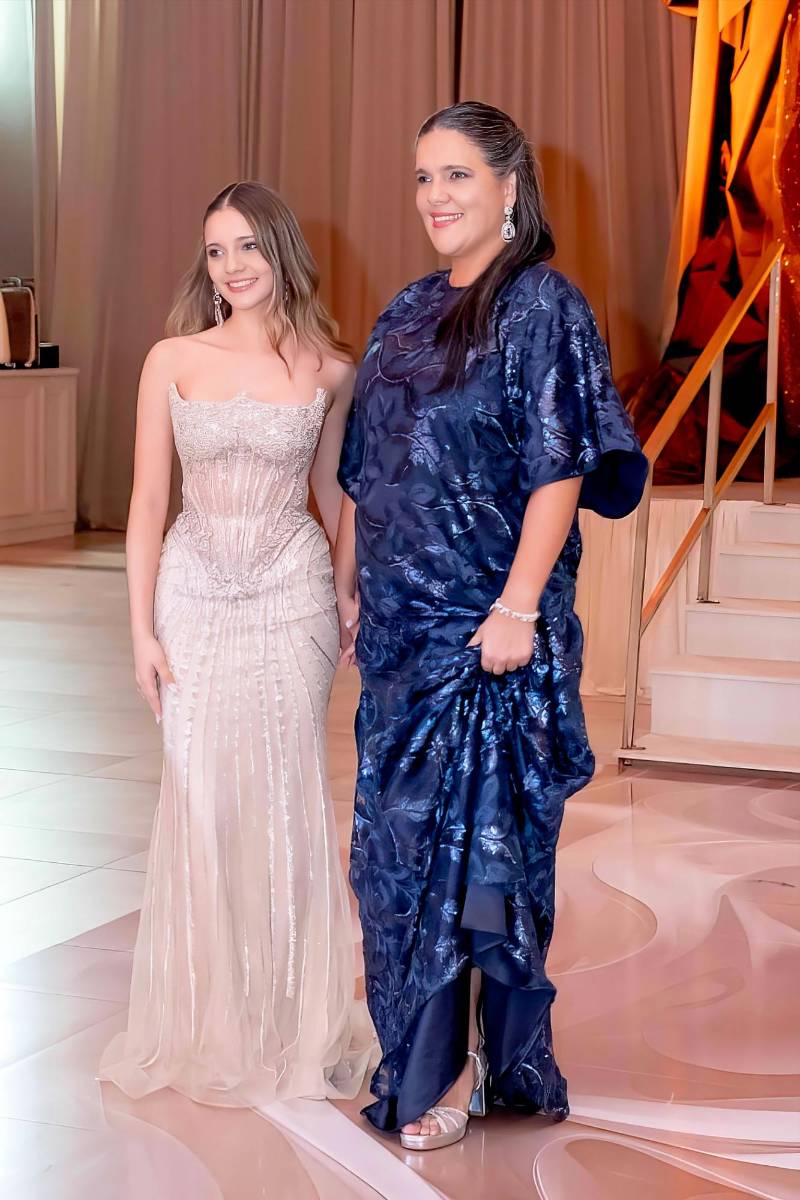 Fernanda Lucia Marsan Quiñonez y su madre Vilma Quiñonez. 