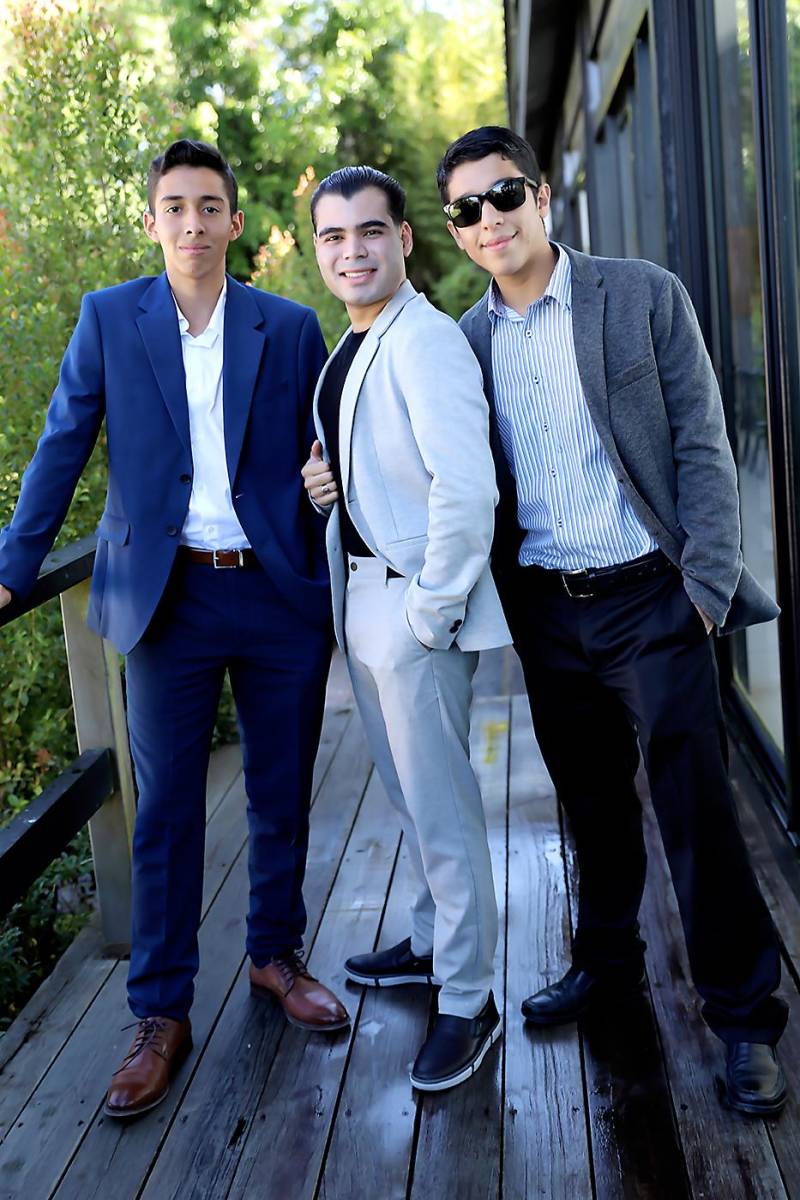 Sebastián Coello, Diego Ortiz y Eduardo Castro.