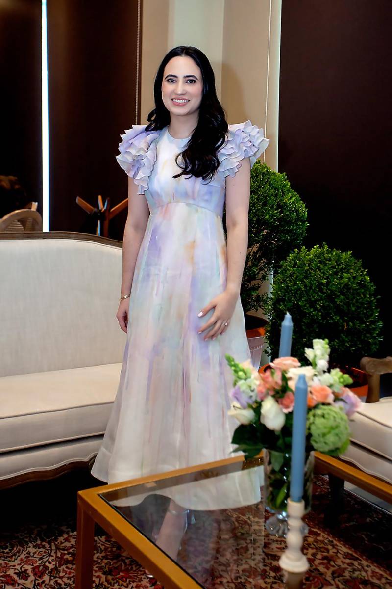 La novia Camille Hawit.
