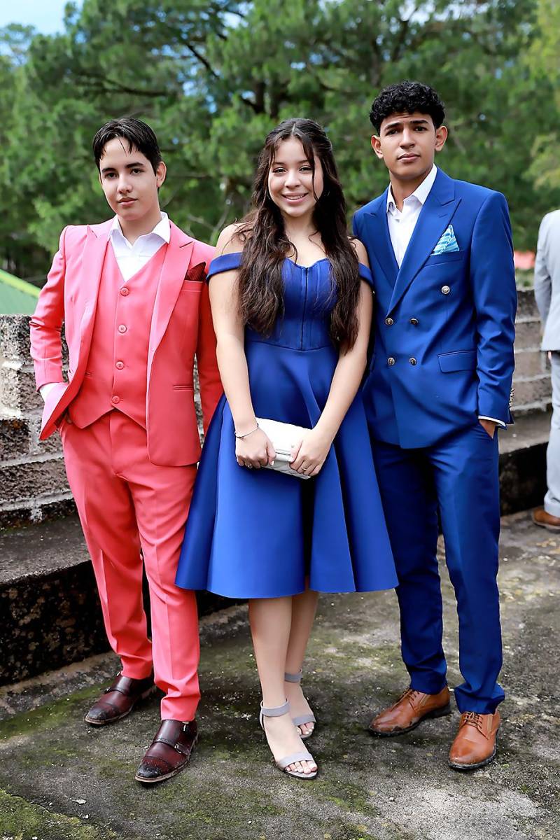 Evan Paredes, Adriana Polanco y Carlos Romero. 