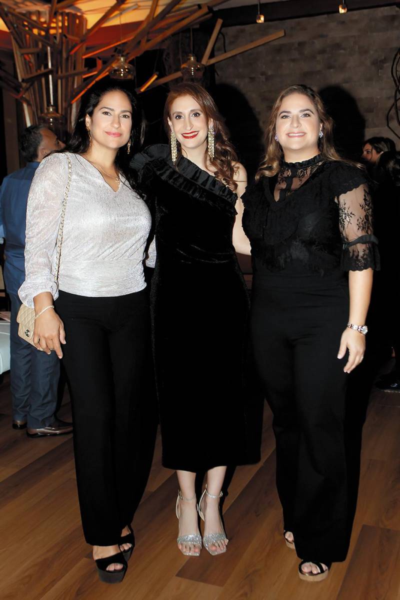 Tatiana Bendeck, Nadia Canahuati y Stephanie Musleh.
